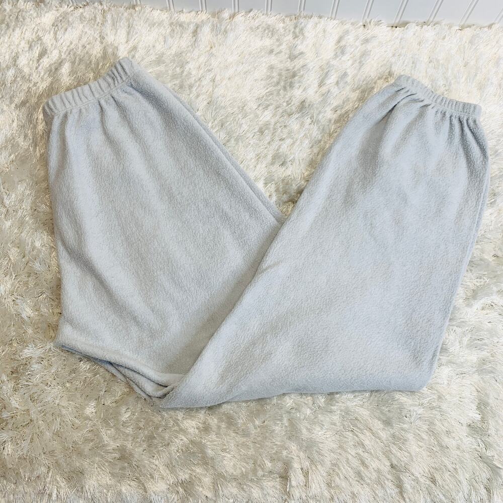 Wildfox Pale Blue Fleece Joggers Sweatpants Loungewear Sz Medium